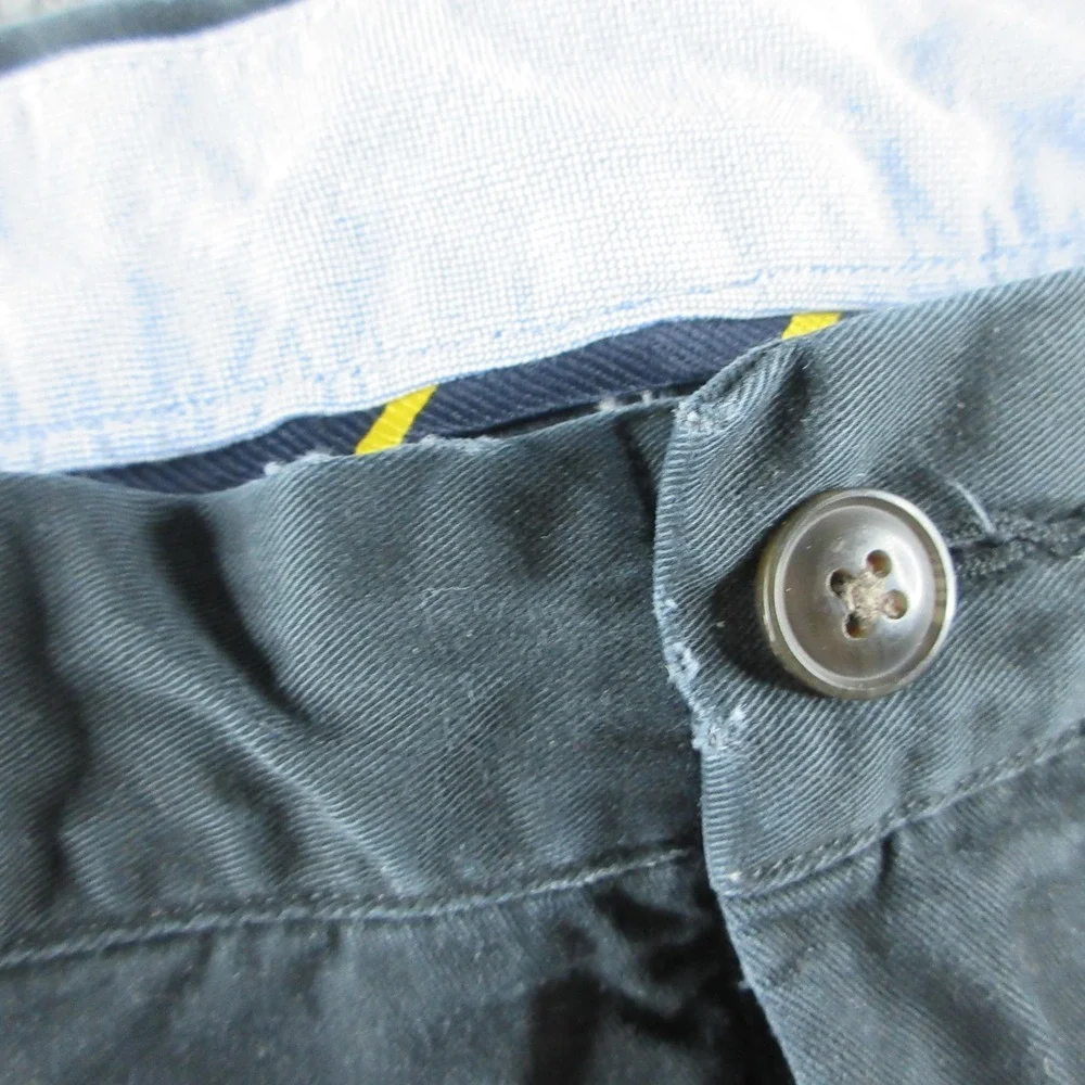 Polo Ralph Lauren Pants Mens 38x28 Gray Stretch Straight Chino Casual Preppy‎